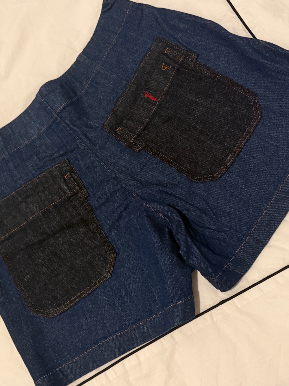 Anthropologie Dark Blue Denim High-Waist Pilcro Jean Shorts - Picture 8 of 8